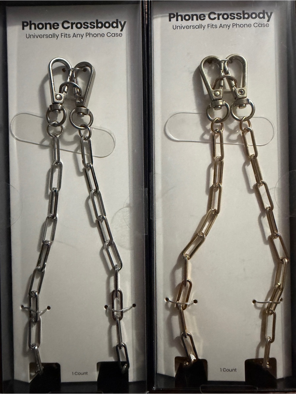 Hello Lux Mixed Metal Link Chain Phone Crossbody Strap *YOU PICK COLOR*